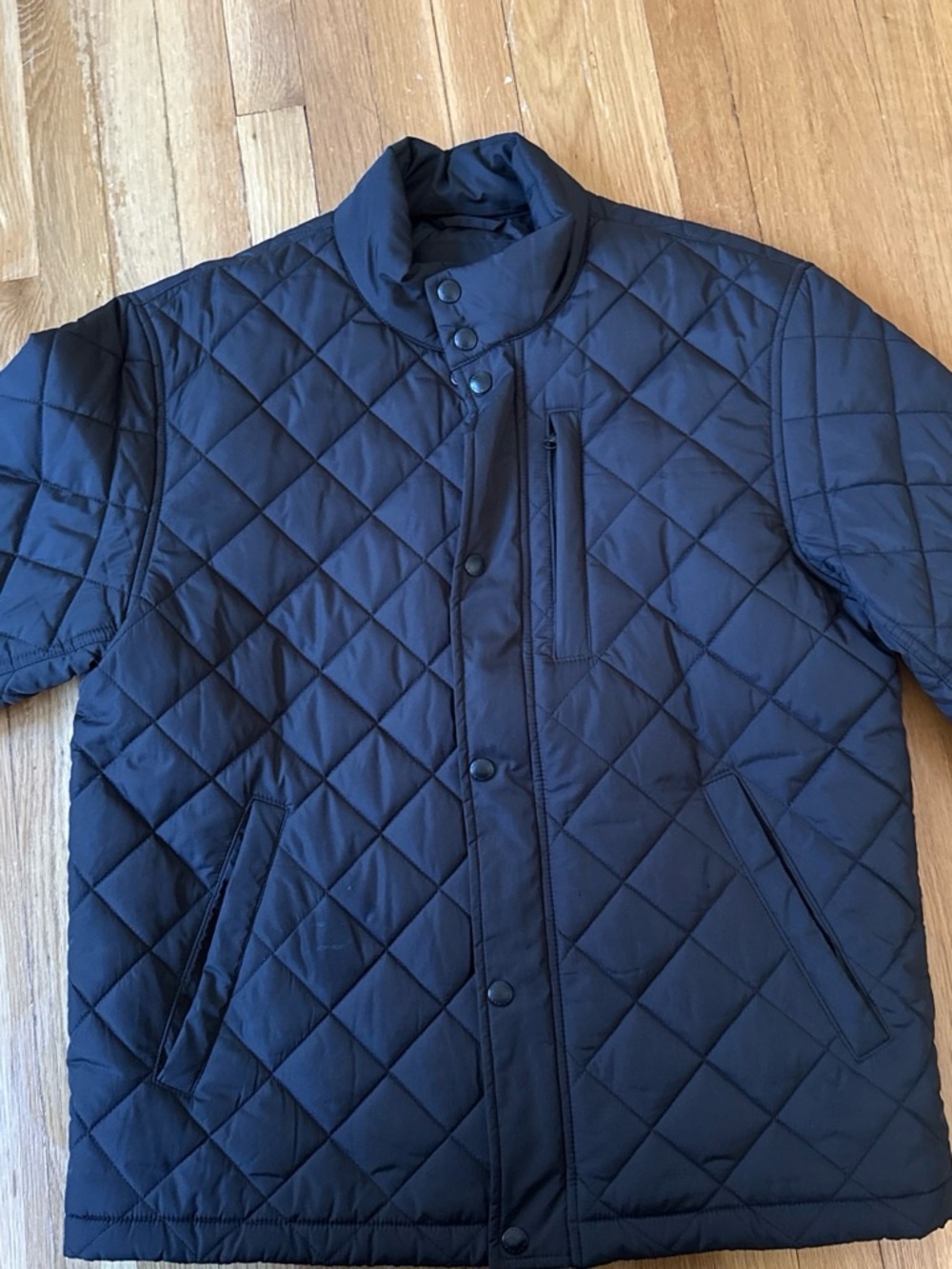Banana Republic Navy Quilted Puffer Jacket